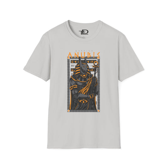 Anubis Unisex Softstyle T-Shirt, Egyptian Mythology Tee, Graphic Tee, Casual Wear for Fans, Gift for Halloween or Birthdays
