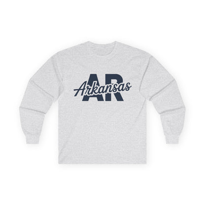 Arkansas AR Script Long Sleeve Tee