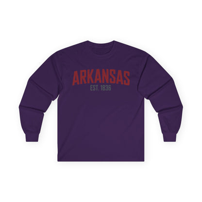 Arkansas Est. 1836 Long Sleeve Tee