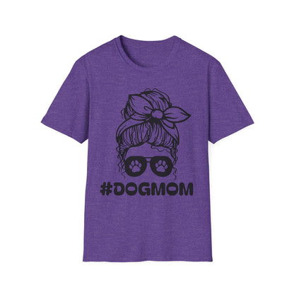 #DogMom Unisex Softstyle T-Shirt - Perfect Gift for Pet Lovers