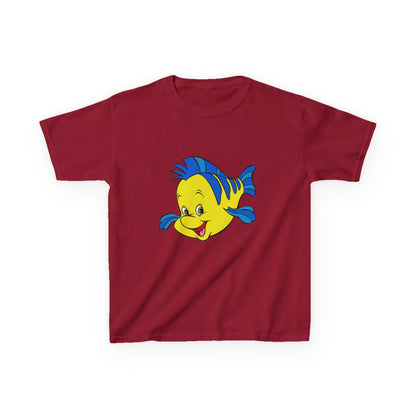 Kids Cartoon Fish Tee - Fun Summer T-Shirt, Gift for Birthday, Beach Day, Family Outings, Vacation Wear