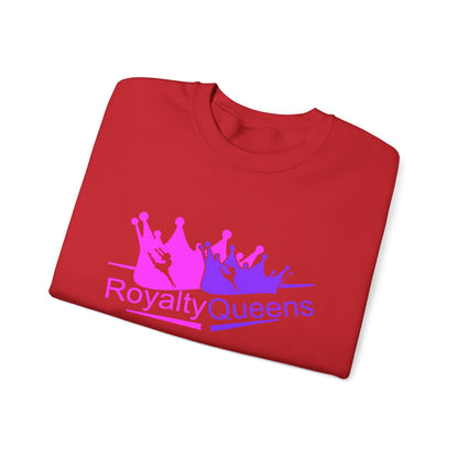 Royalty Queens Crewneck Sweatshirt — Pink & Purple Crown Graphic