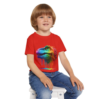 Rainbow T-Rex Toddler T-Shirt - Fun & Colorful Dino Tee for Kids