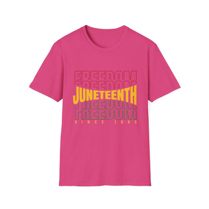 Juneteenth Freedom T-Shirt, Unisex Softstyle Tee, Celebrate Freedom, African American History, Independence Day Shirt, Gift for Activists