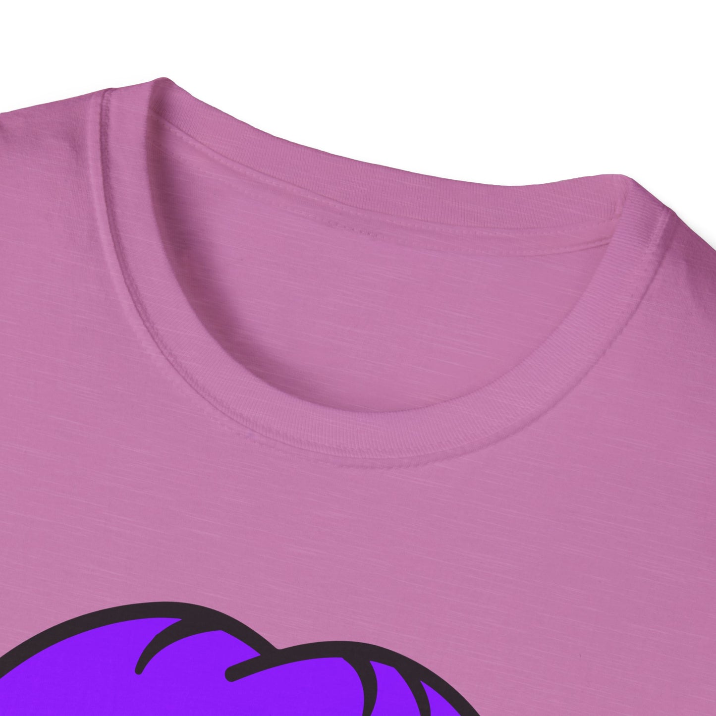 Pride Graphic Tee, Rainbow Mouth Design T-Shirt, Unisex Softstyle Shirt, LGBTQ+ Apparel, Fun Casual Wear, Birthday Gift