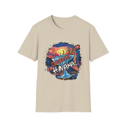 Colorful Cocktail Havana Unisex T-Shirt, Summer Vibes, Beach Wear, Party Shirt, Gift for Friends