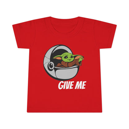 Cute Baby Yoda Toddler T-Shirt - 'Give Me' Design