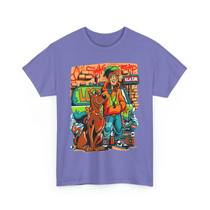 Retro Scooby-Doo Unisex Heavy Cotton Tee - Vintage Cartoon Print