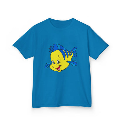 Kids Cartoon Fish Tee - Fun Summer T-Shirt, Gift for Birthday, Beach Day, Family Outings, Vacation Wear