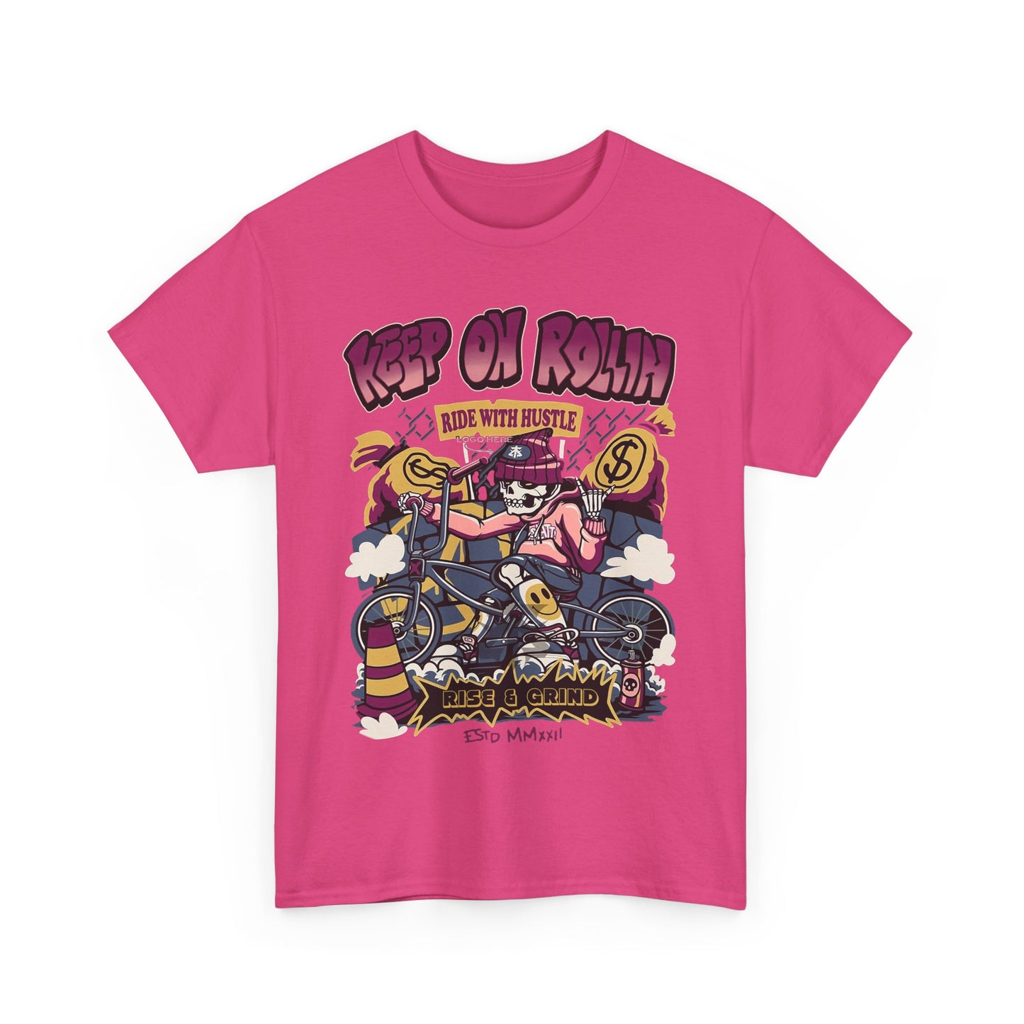 Keep On Rollin' Unisex Heavy Cotton Tee – Hustle Vibes