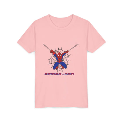 Spider-Man Youth Short Sleeve Tee - Fun Graphic Tee for Kids, Superhero Shirt, Birthday Gift, Comic Theme Apparel, Playtime Wear