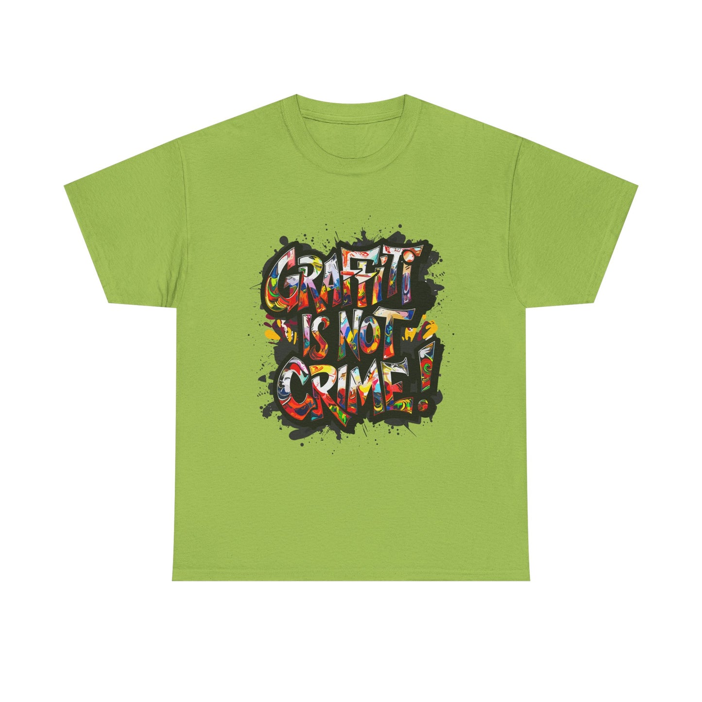 Craft is Not a Crime Unisex Heavy Cotton Tee, Graffiti Art Shirt, Streetwear, Gift for Artists, Art Lover's Top, Trendy Graphic Tee