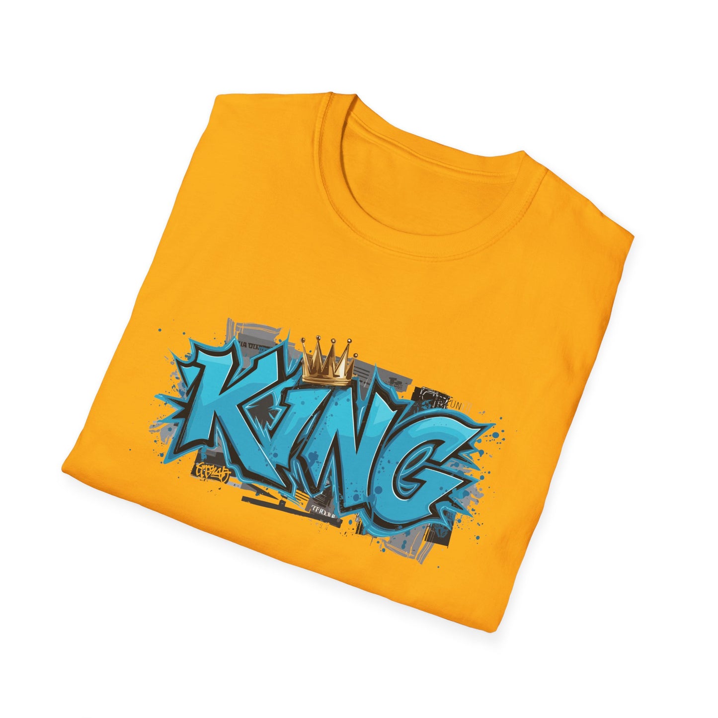 King Graffiti Unisex T-Shirt | Cool Urban Style Tee, Streetwear Fashion, Unique Gift for Him, Self-Expression, Birthday Present