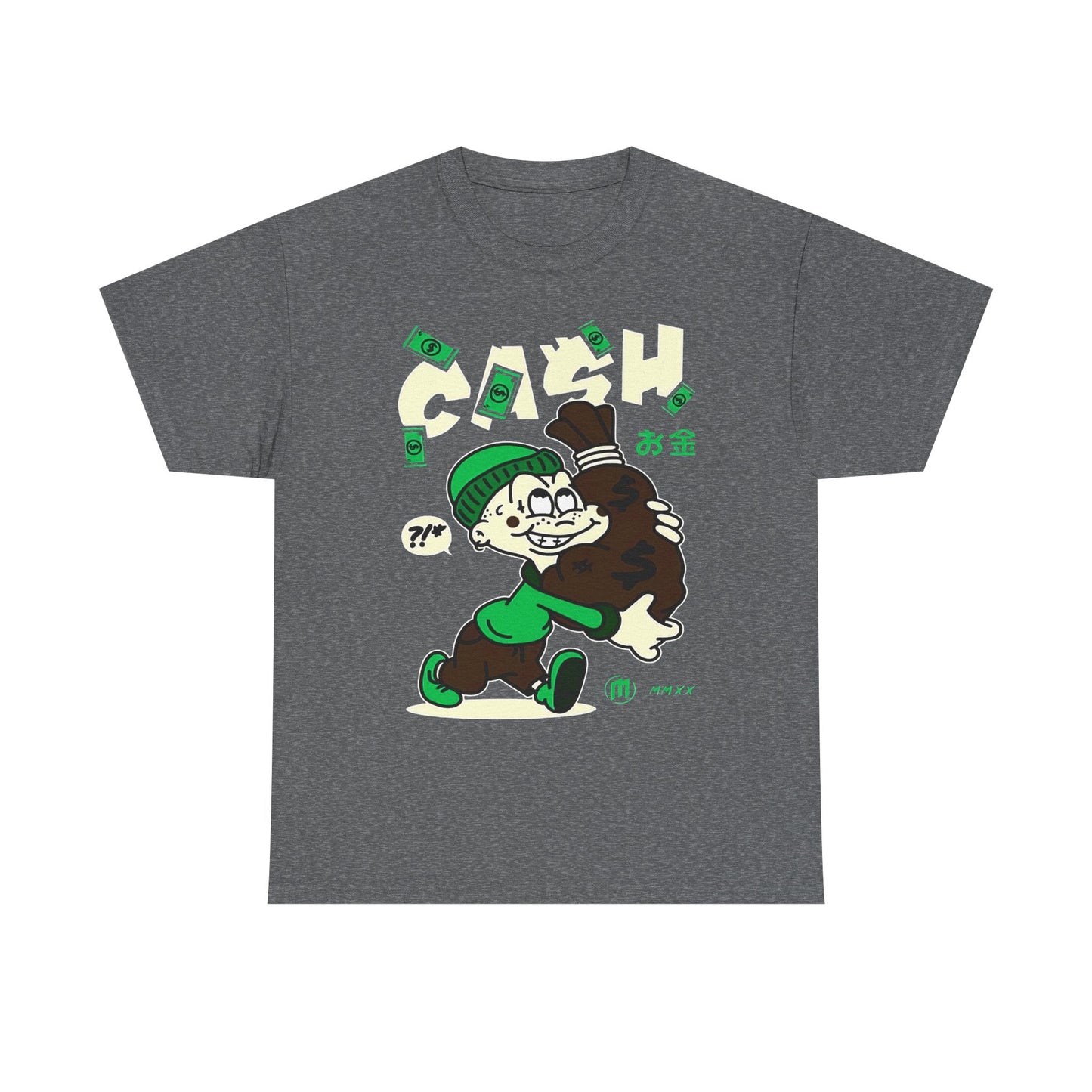 Cash Cartoon Unisex Heavy Cotton Tee - Streetwear Vibe