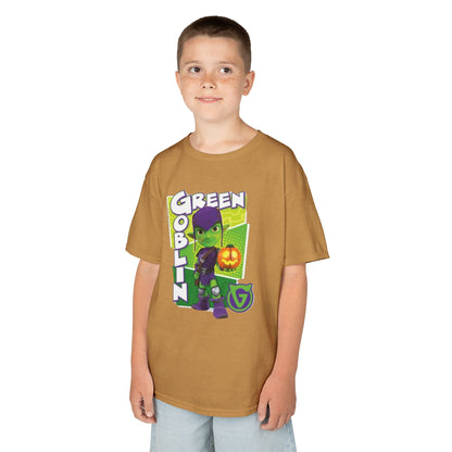 Kids Green Goblin Tee - Fun Halloween T-Shirt for Kids