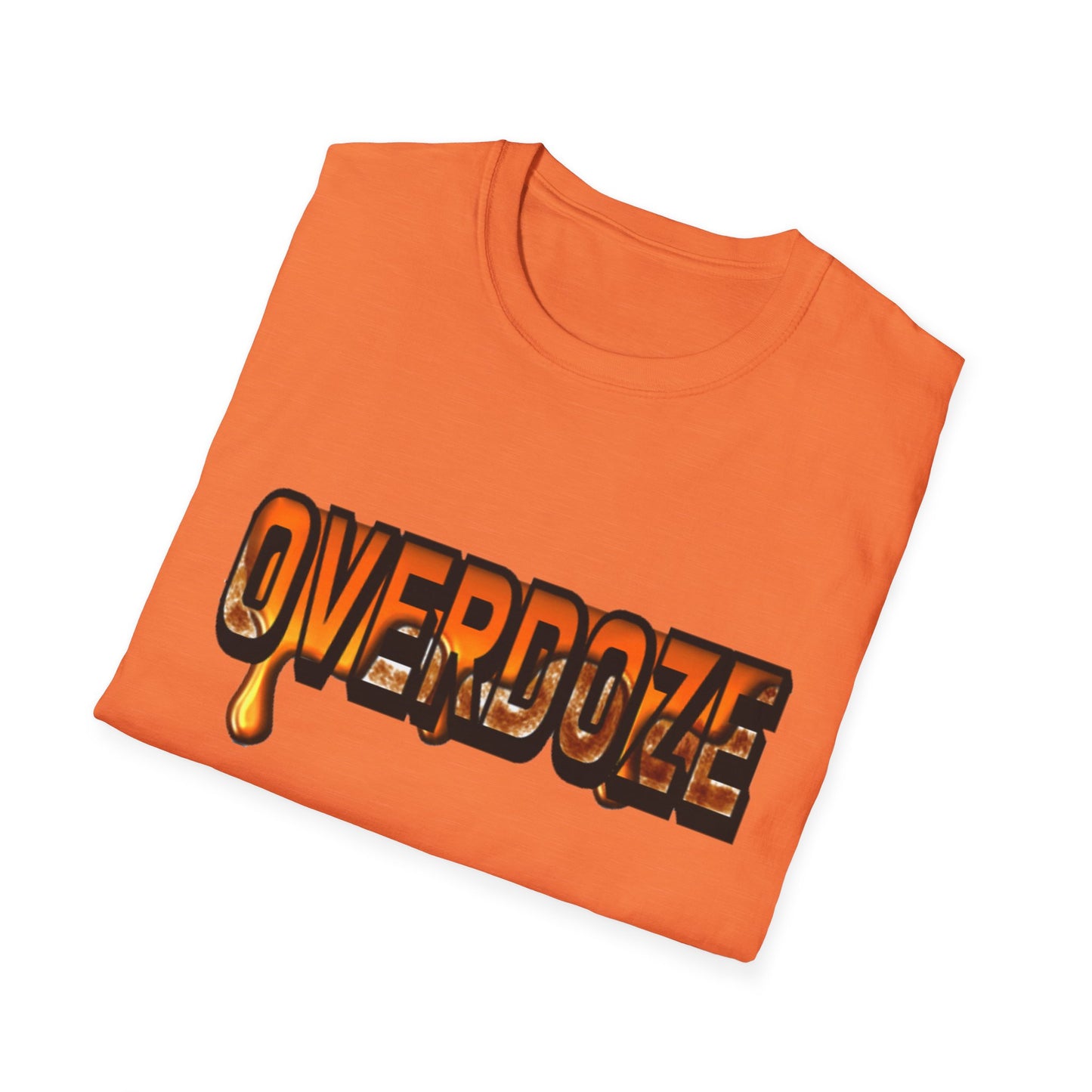 Street Style Unisex T-Shirt with 'OVERDOZE' Graphic