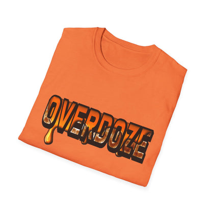 Street Style Unisex T-Shirt with 'OVERDOZE' Graphic