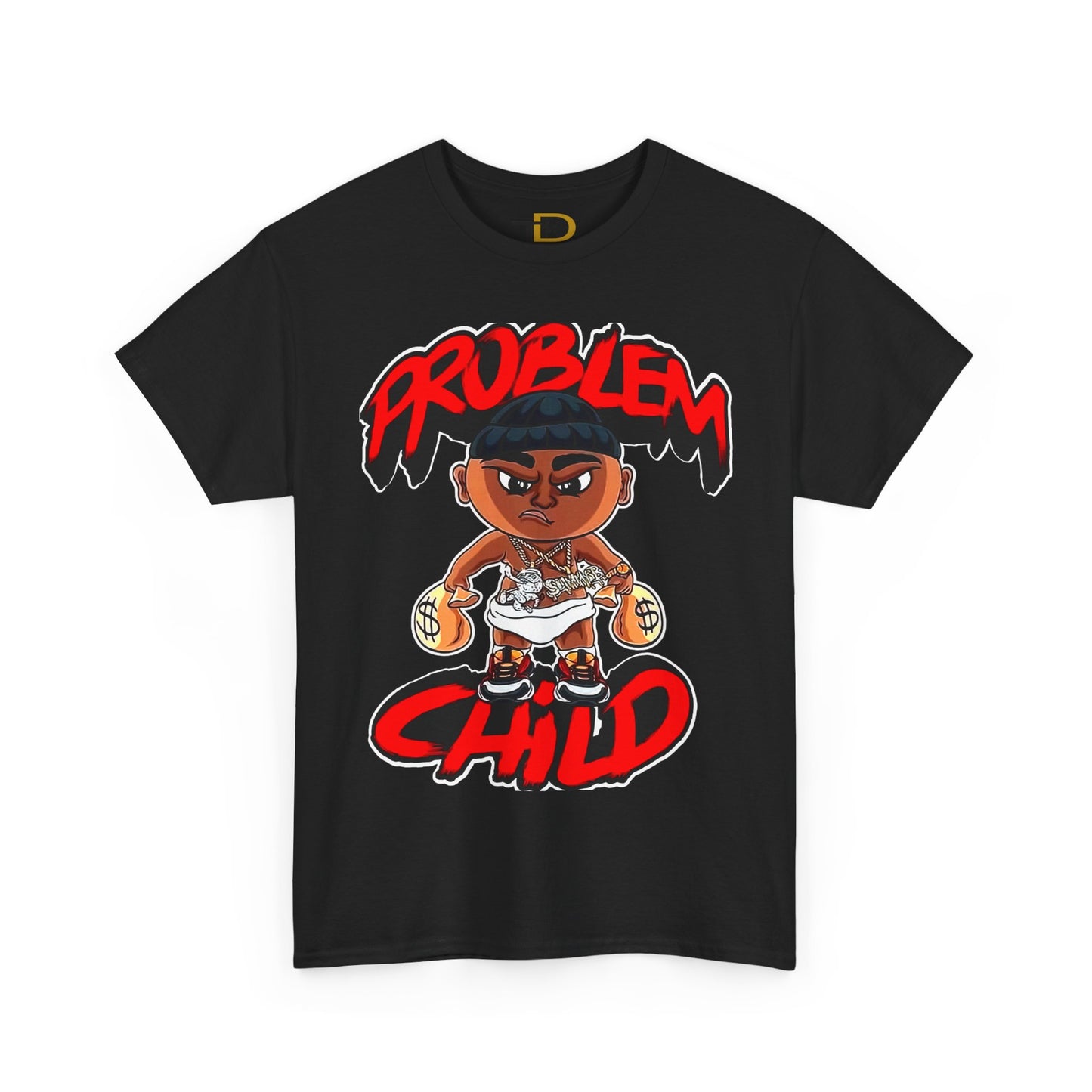 Problem Child Unisex Heavy Cotton Tee - Bold Graphic for Streetwear Lovers
