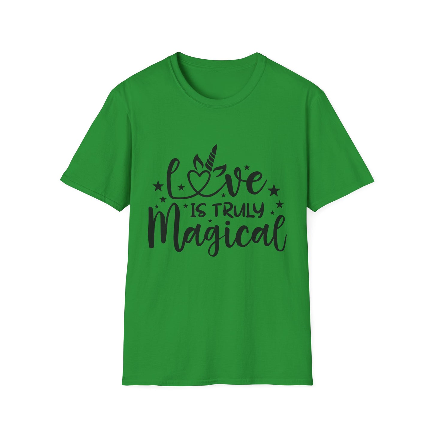 Love is Truly Magical Unisex Softstyle T-Shirt - Cute Gift for Couples and Celebrations
