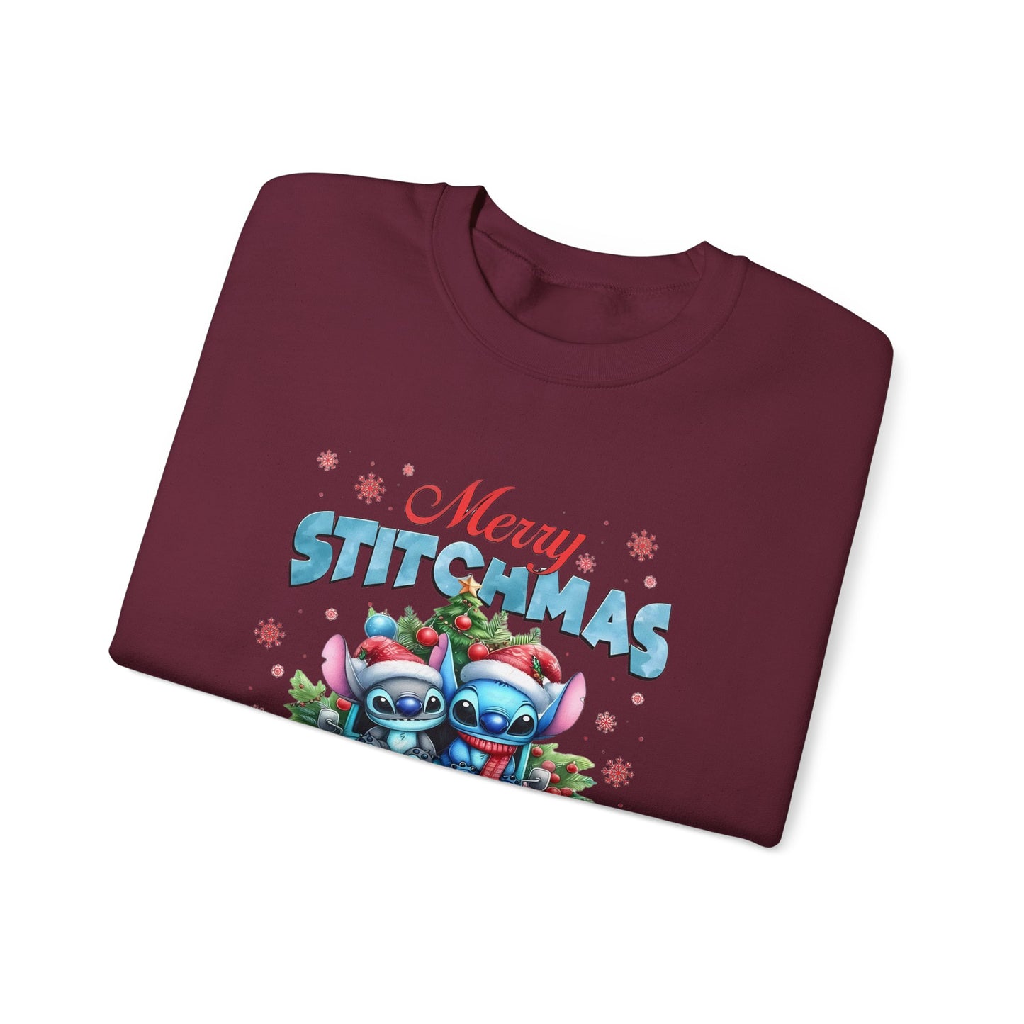 Merry Stitchmas Sweatshirt – Cute Stitch Holiday Crewneck