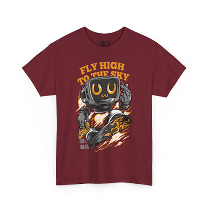 Fly High Graphic Tee, Unisex Cotton T-Shirt, Casual Streetwear, Gift for Him/Her, Fun Summer Tee, Trendy Outdoor Shirt