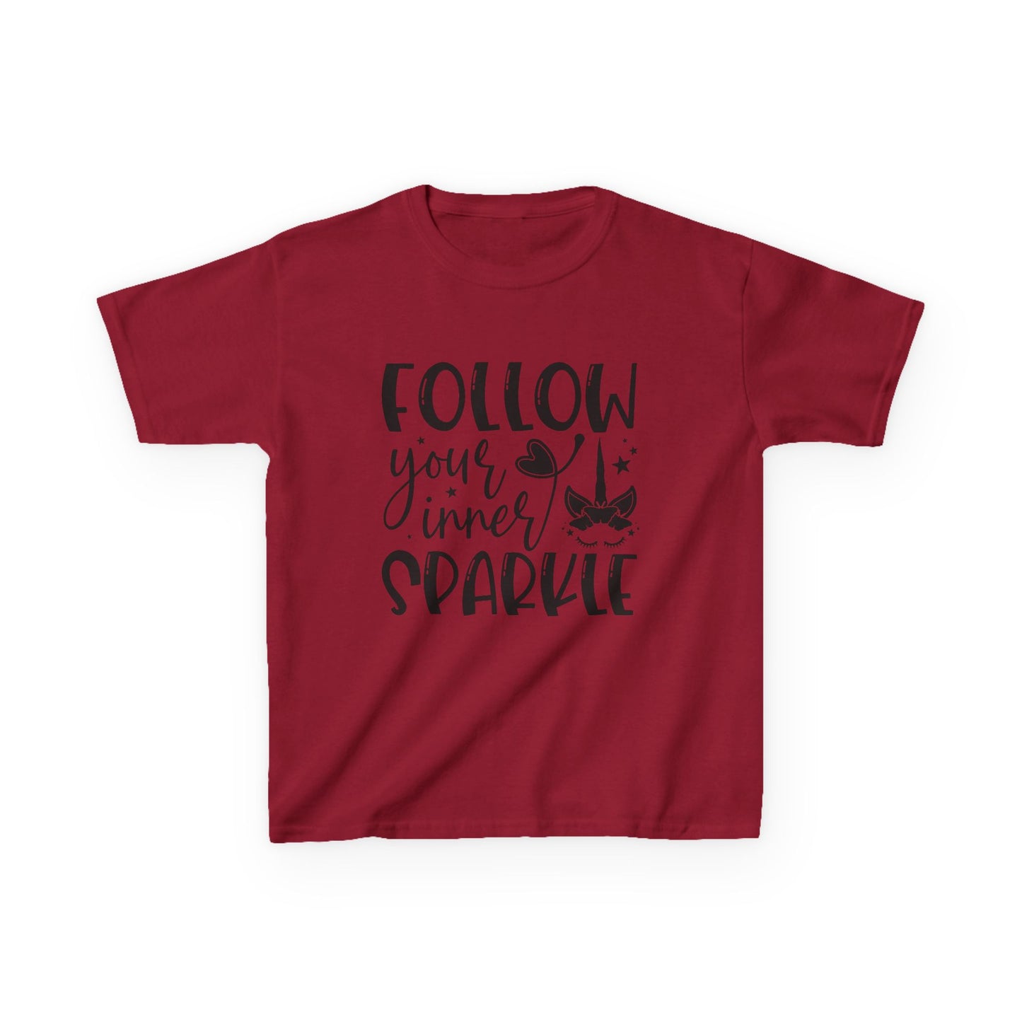 Kids 'Follow Your Inner Sparkle' Tee - Fun Cotton Shirt for Creative Kids