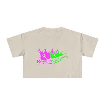 Royalty Queens Women's Crop Tee | Fun, Trendy Shirt for Celebrations, Gifts, Parties, Everyday Wear, Self-Expression