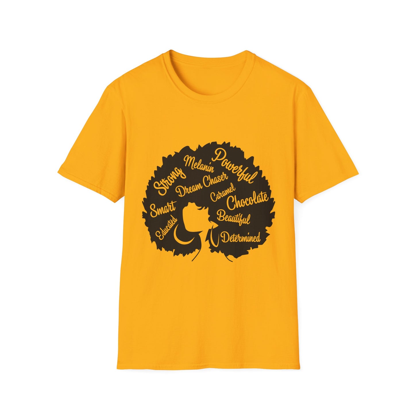 Empowering Afro-Heart Unisex T-Shirt, Celebrating Black Culture, Affirmation Tee, Gift for Her, Inspirational Shirt