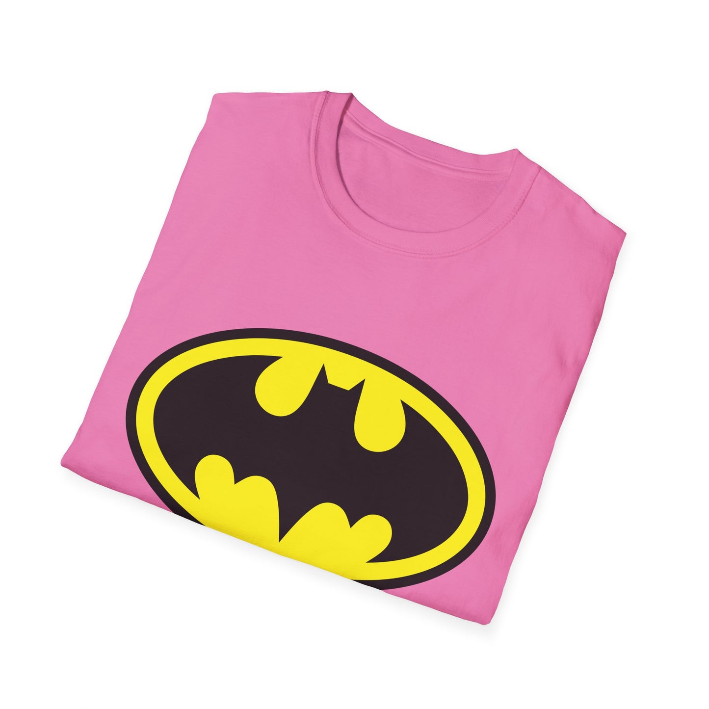 Batman Logo Unisex Softstyle T-Shirt | Fun Graphic Tee for Fans | Perfect Gift for Birthdays, Comic Con, Halloween