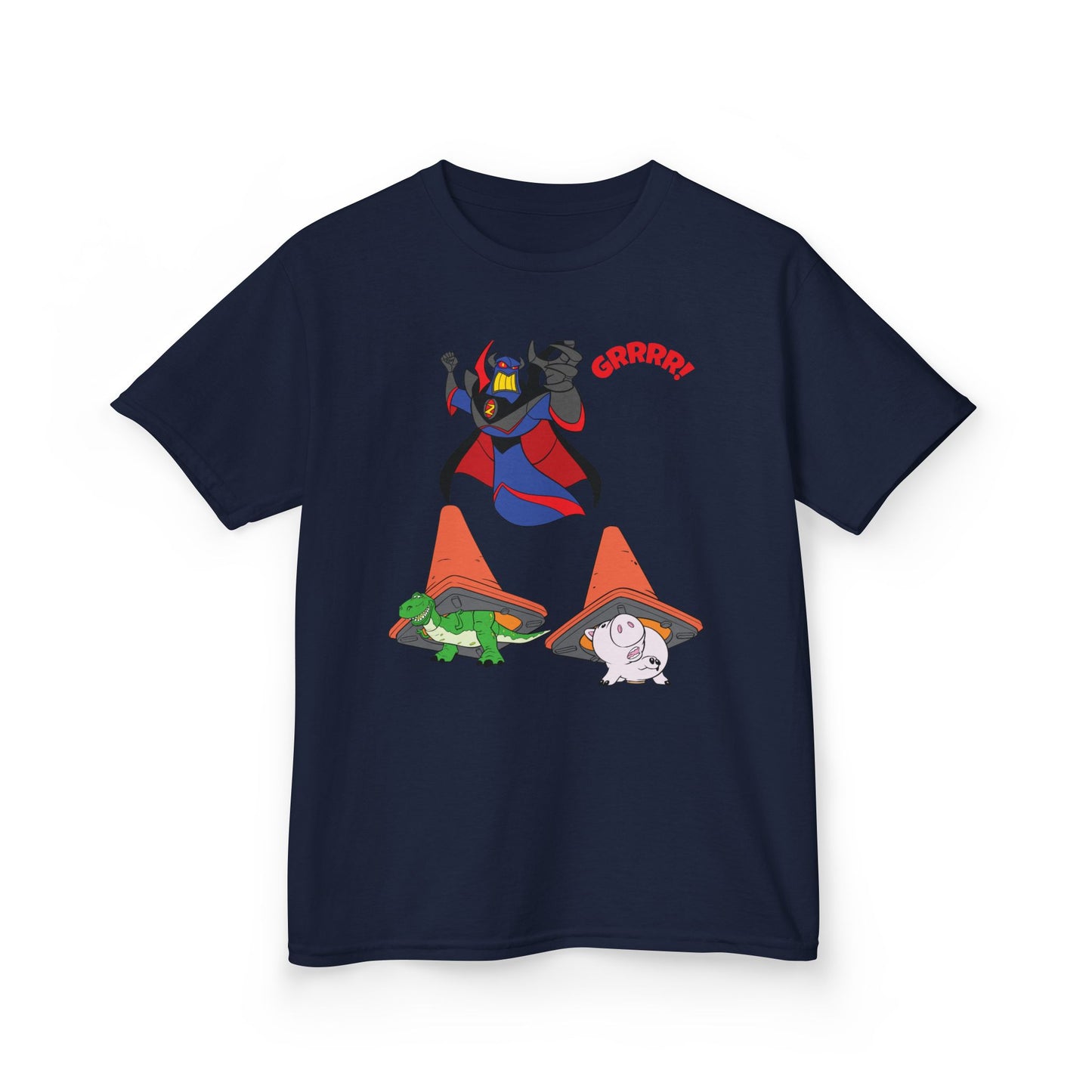 Kids Cartoon Battle Tee - Fun & Unique Grrr! Design