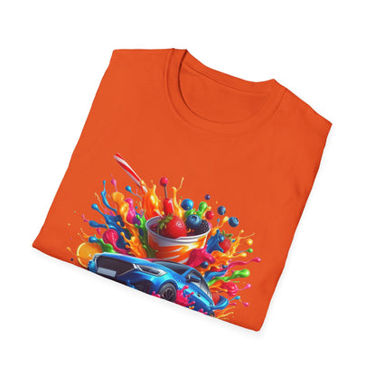 Colorful Drip Art Unisex Softstyle T-Shirt