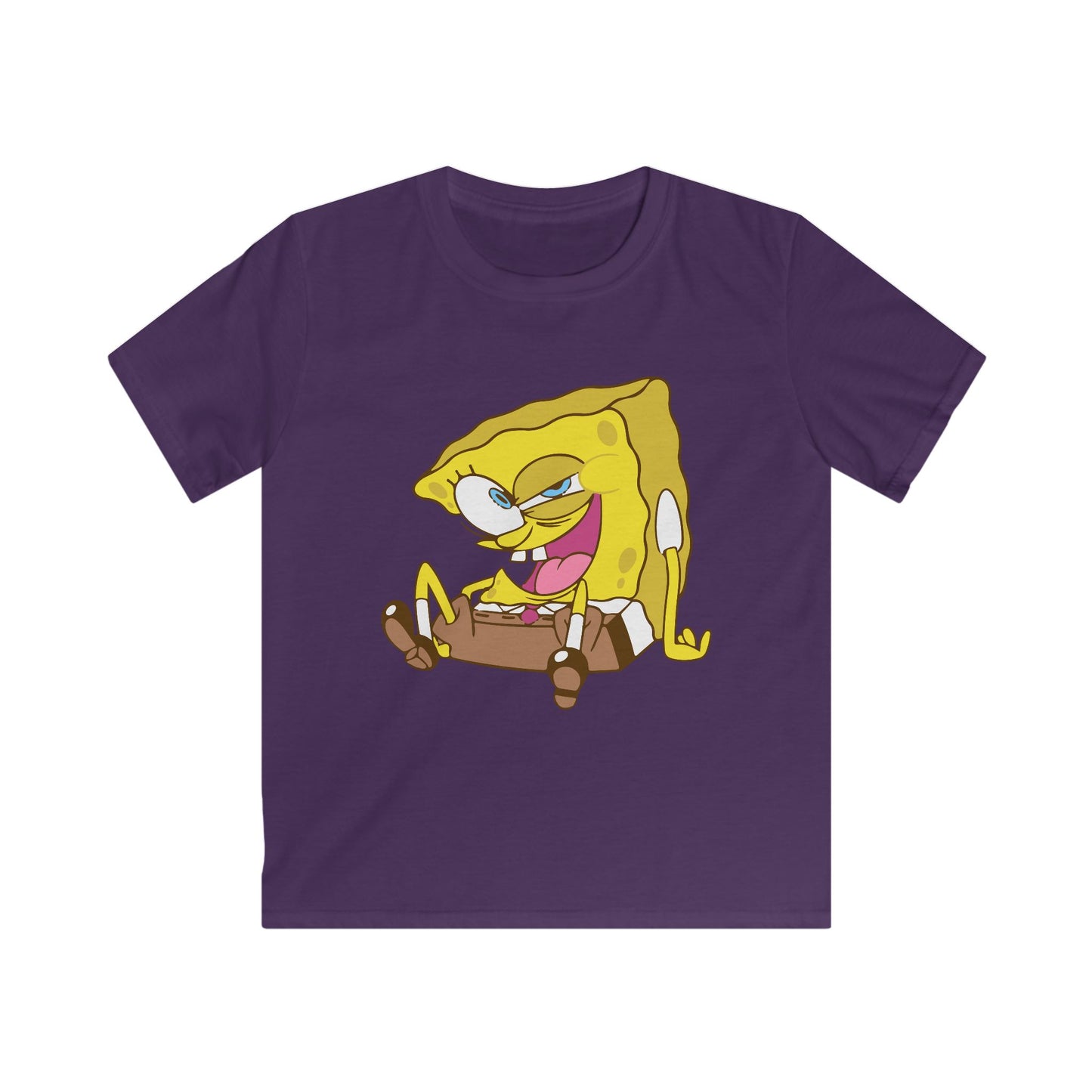 SpongeBob Kids Tee, Fun T-Shirt for Children, Cartoon Apparel, Birthday Gift, Summer Wear, Playtime Fashion