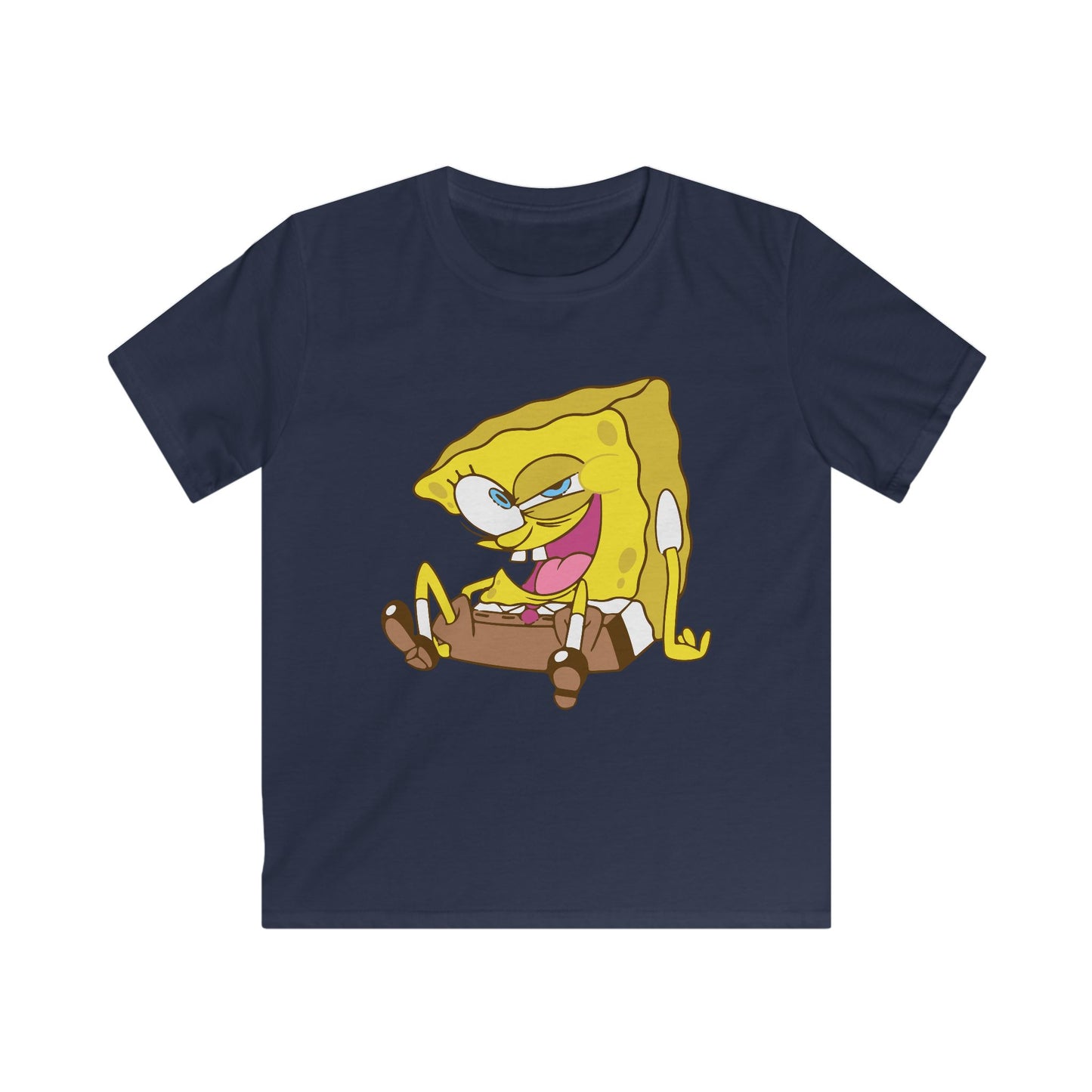 SpongeBob Kids Tee, Fun T-Shirt for Children, Cartoon Apparel, Birthday Gift, Summer Wear, Playtime Fashion