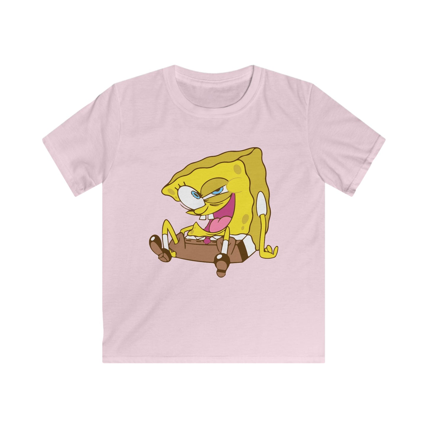 SpongeBob Kids Tee, Fun T-Shirt for Children, Cartoon Apparel, Birthday Gift, Summer Wear, Playtime Fashion