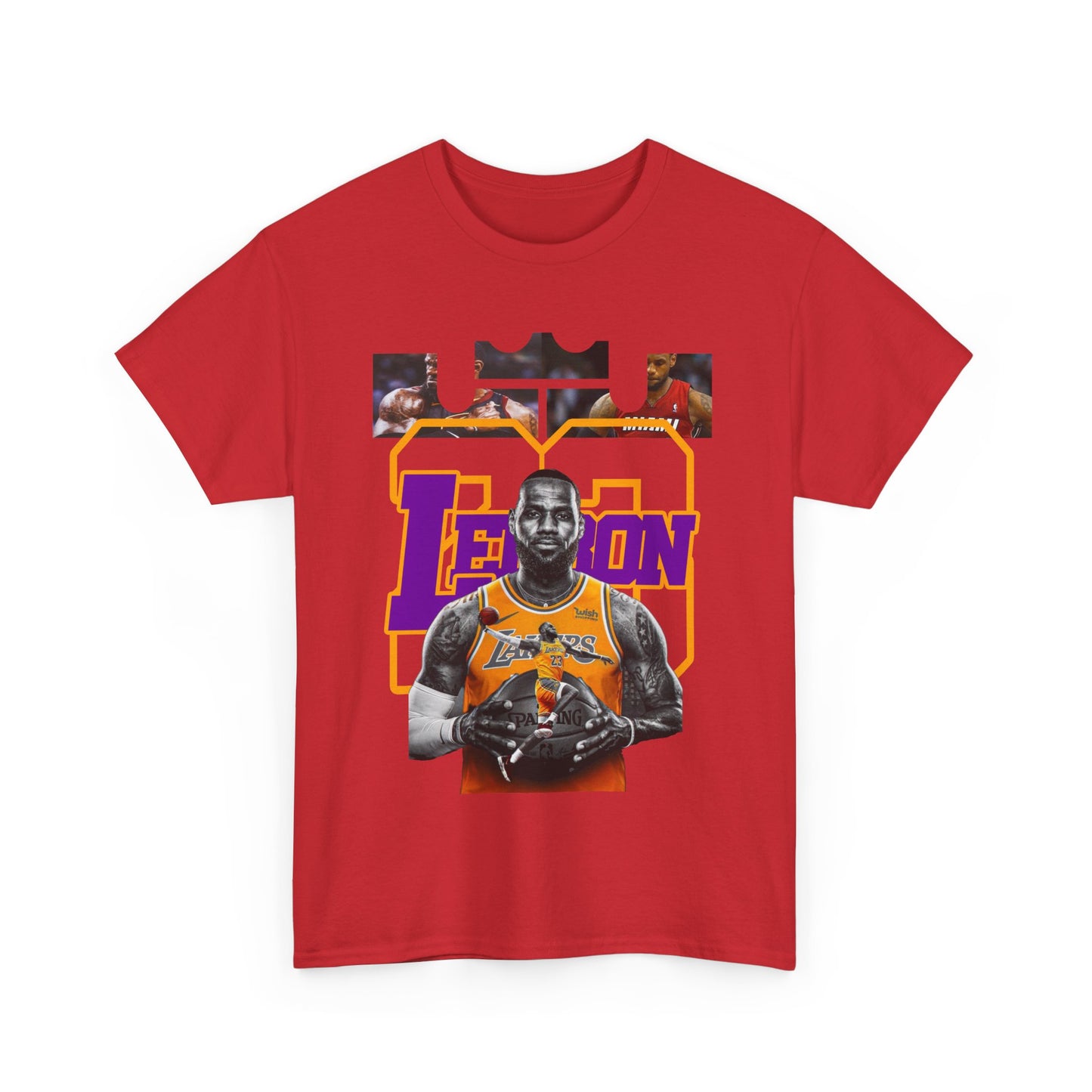 LeBron James Unisex Heavy Cotton Tee - Basketball Fan Apparel