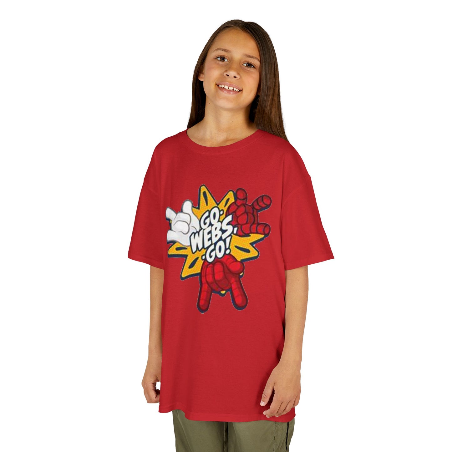 Kids Superhero Graphic Tee - Go Webs Go!