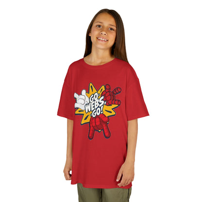 Kids Superhero Graphic Tee - Go Webs Go!