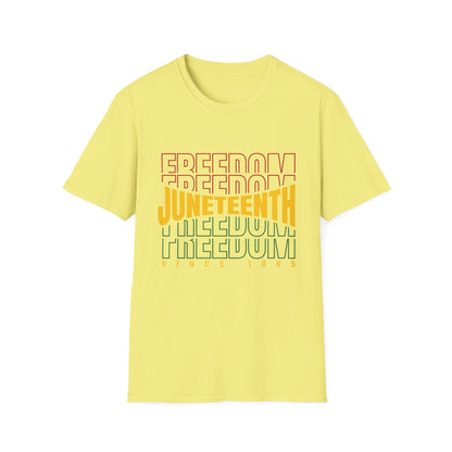 Juneteenth Freedom T-Shirt, Unisex Softstyle Tee, Celebrate Freedom, African American History, Independence Day Shirt, Gift for Activists