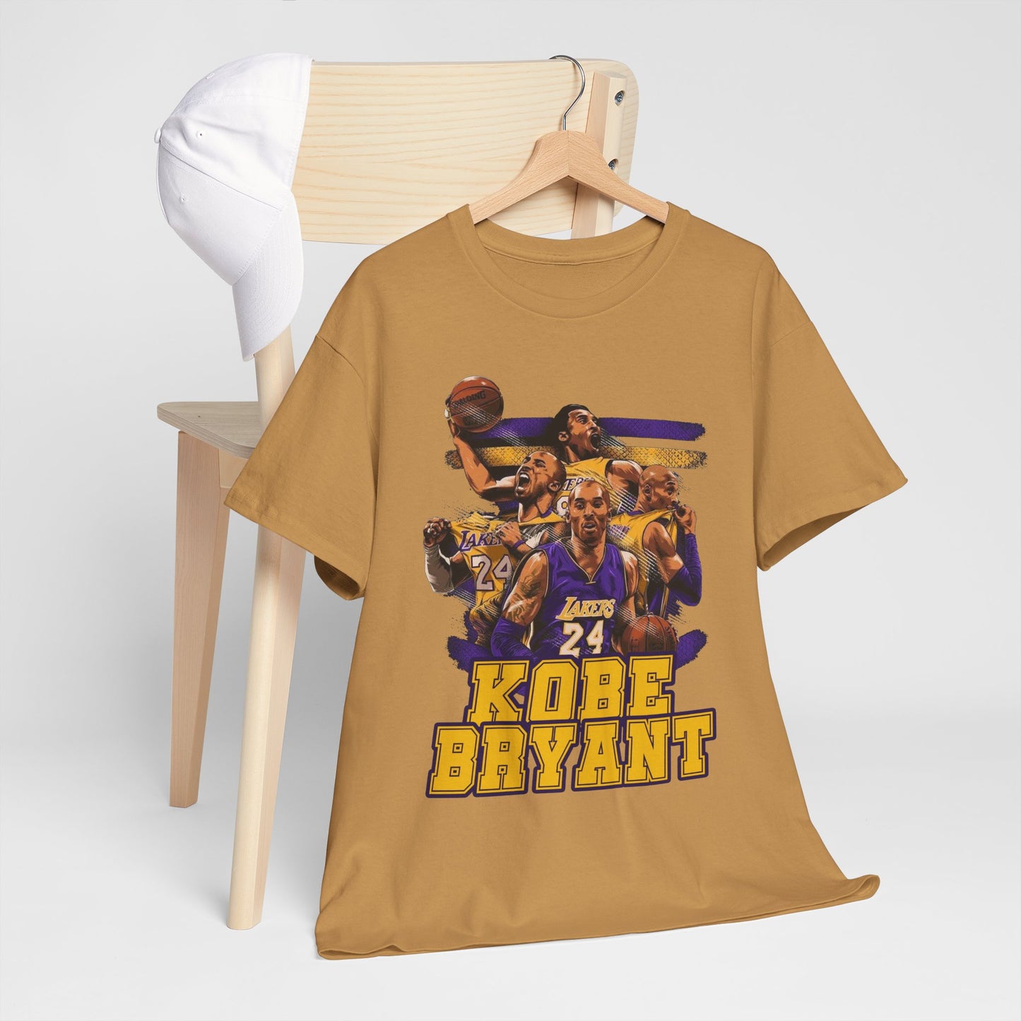 Kobe Bryant Tribute Unisex Heavy Cotton Tee - Basketball Legend Shirt