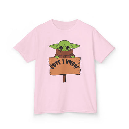Cute Baby Alien Kids Tee - "Cute I Know" Design for Trendy Kids