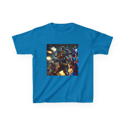 Adventure Awaits: Kids Heavy Cotton™ Tee with Space Explorers Design