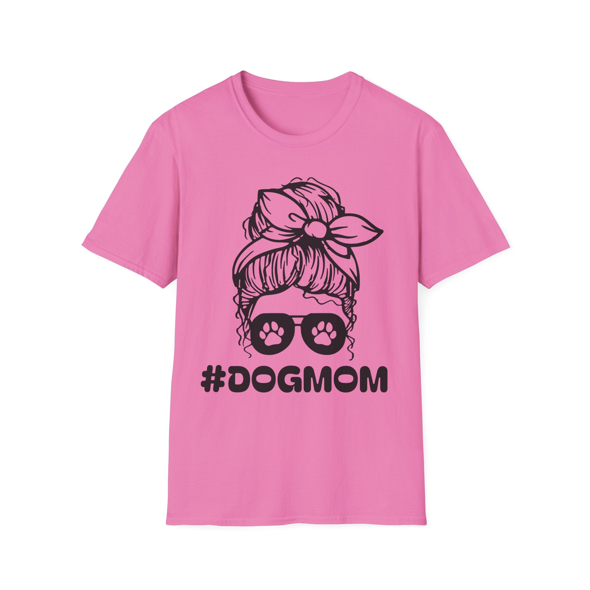 #DogMom Unisex Softstyle T-Shirt - Perfect Gift for Pet Lovers
