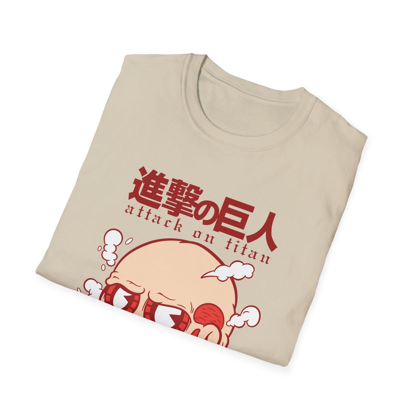 Anime-Inspired Unisex Softstyle T-Shirt, Perfect for Casual Wear, Gift for Anime Fans, Attack on Titan Tee, Streetwear Fashion, Cosplay Top