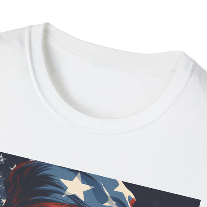 Patriotic Monkey Graphic T-Shirt, Fourth of July Tee, Summer Clothing, Unisex Casual Wear, Fun Gift for Animal Lovers, USA Pride Shirt