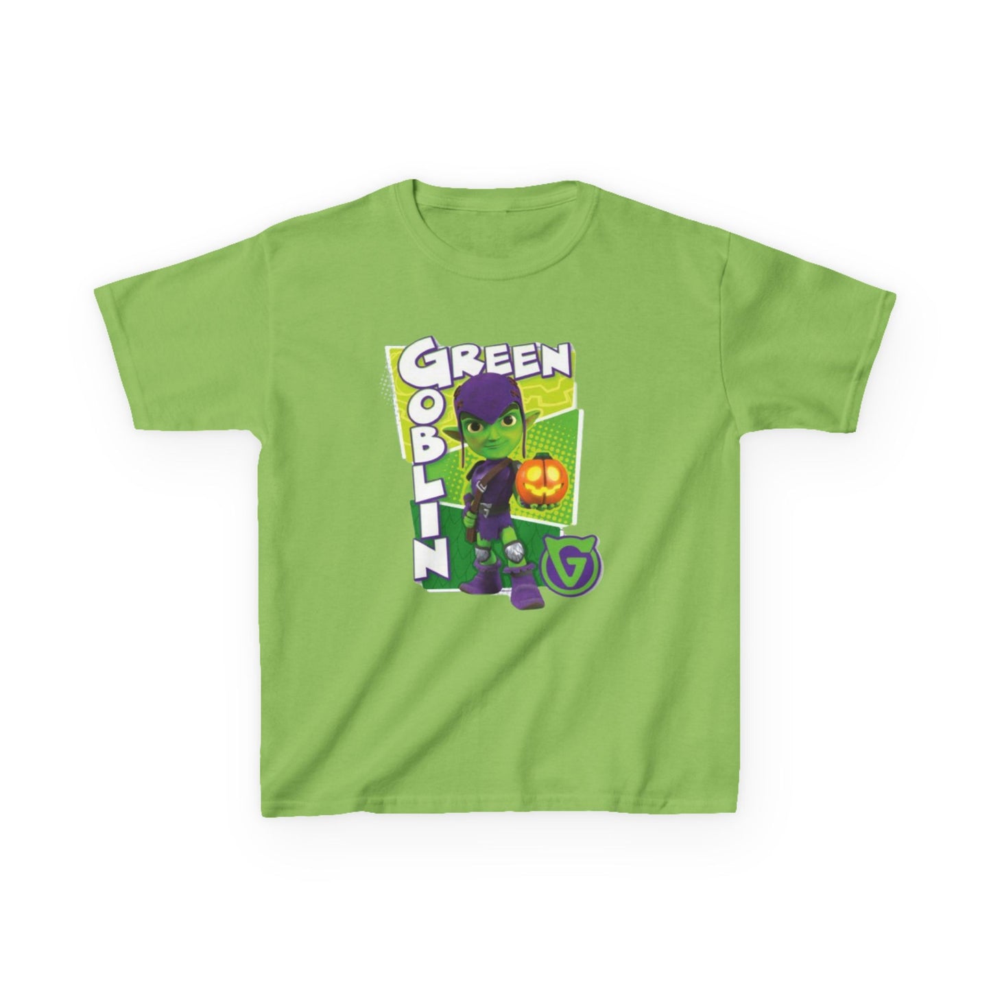 Kids Green Goblin Tee - Fun Halloween T-Shirt for Kids