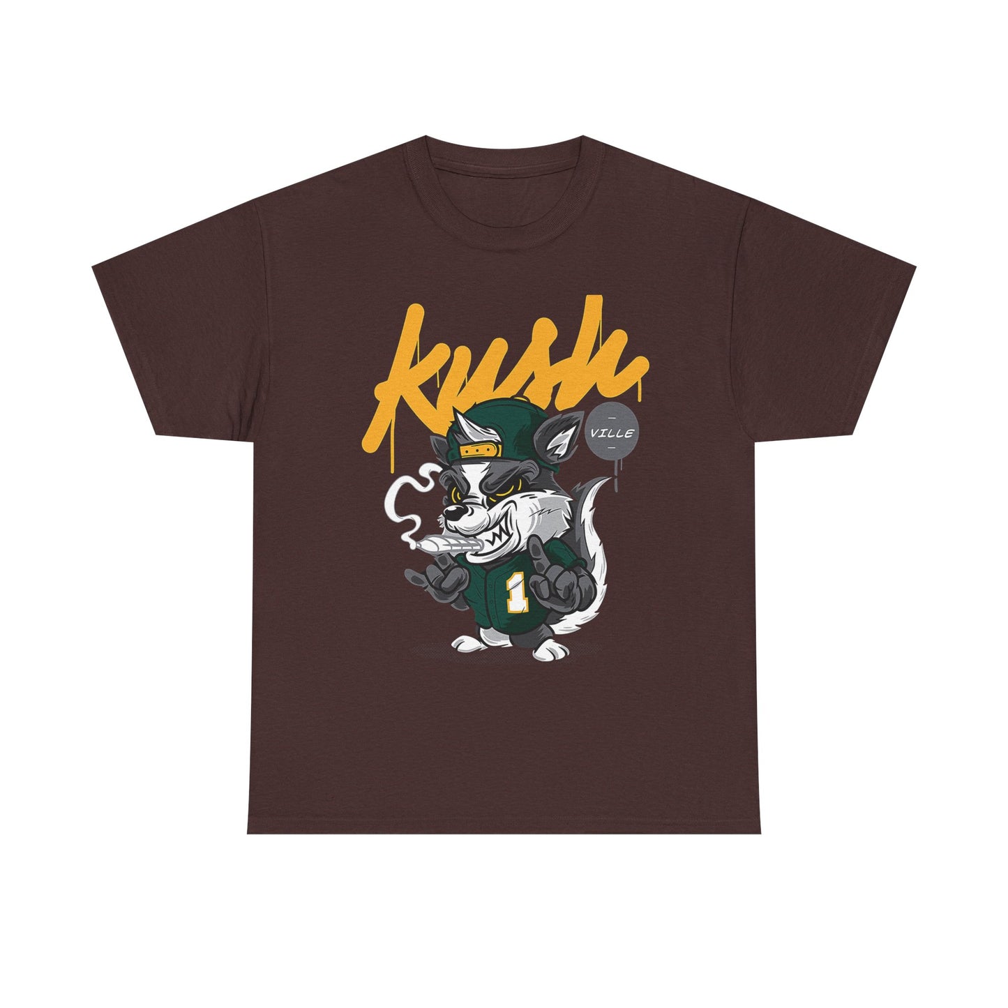 Kush Vibe Unisex Heavy Cotton Tee - Trendy Streetwear Graphic T-Shirt
