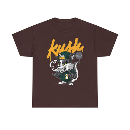 Kush Vibe Unisex Heavy Cotton Tee - Trendy Streetwear Graphic T-Shirt