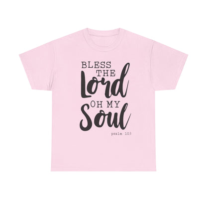 Bless the Lord Unisex Heavy Cotton Tee - Inspirational Christian Shirt