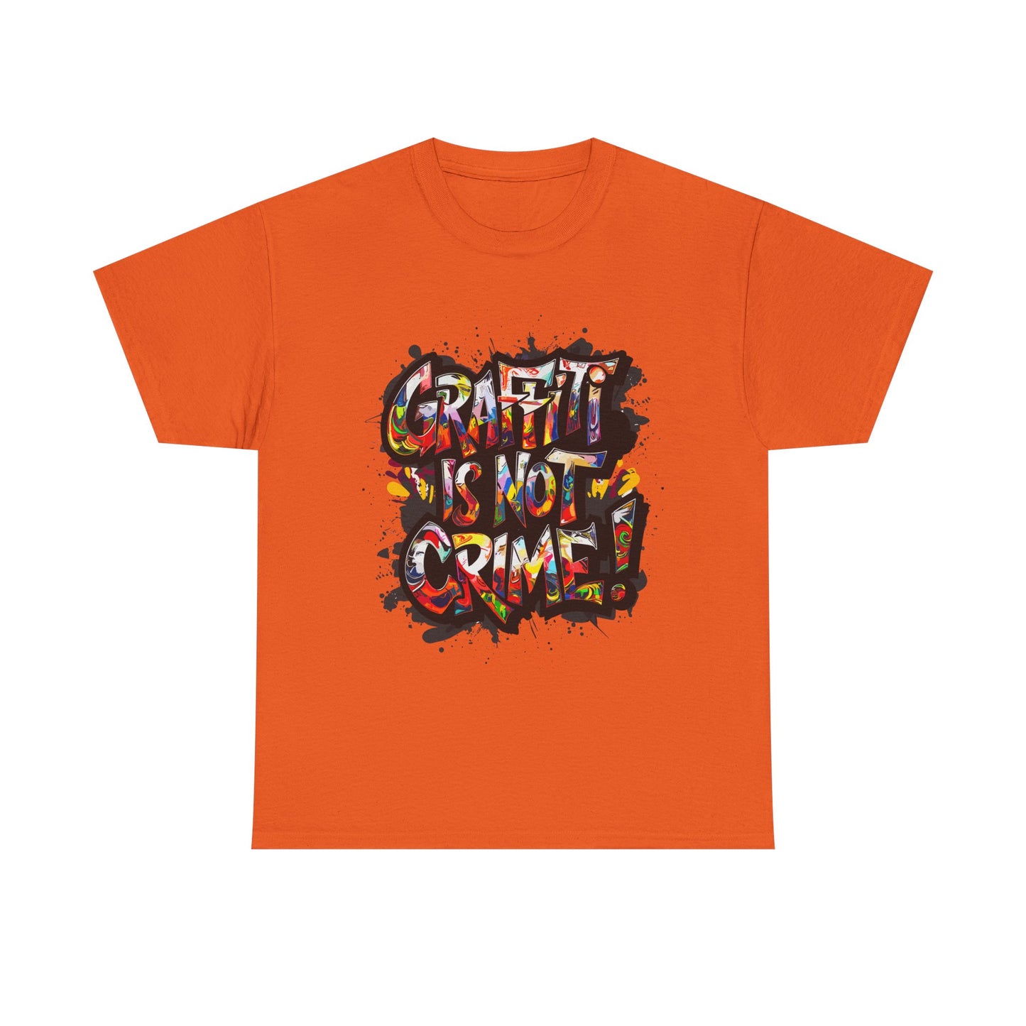 Craft is Not a Crime Unisex Heavy Cotton Tee, Graffiti Art Shirt, Streetwear, Gift for Artists, Art Lover's Top, Trendy Graphic Tee