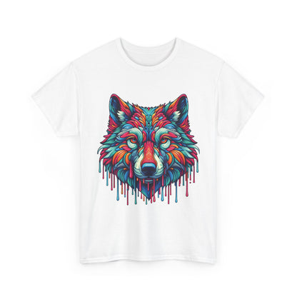 Colorful Wolf Face T-Shirt